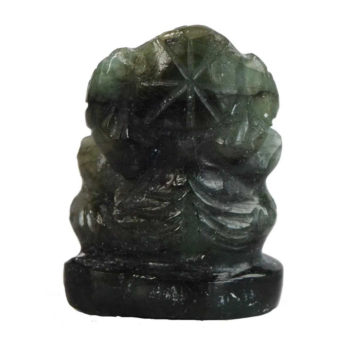 29.59 cts Lord Ganesh God Ganpati Ganesha Real Natural Emerald Idol Murti (SGP40)