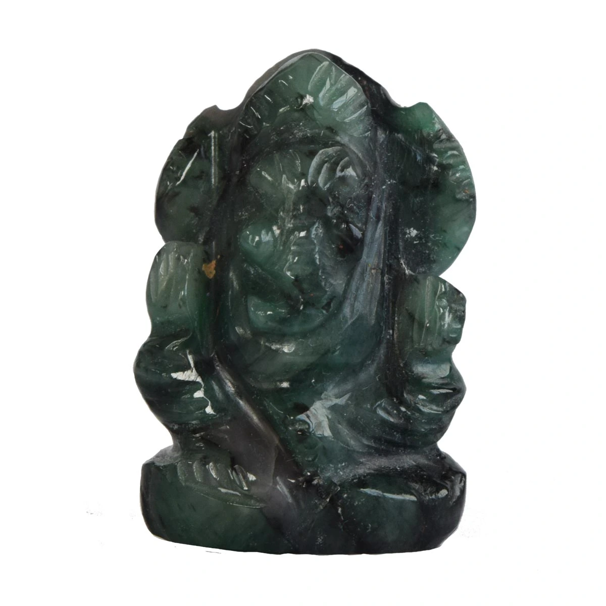 37.20 cts Lord Ganesh God Ganpati Ganesha Real Natural Emerald Idol Murti (SGP41)
