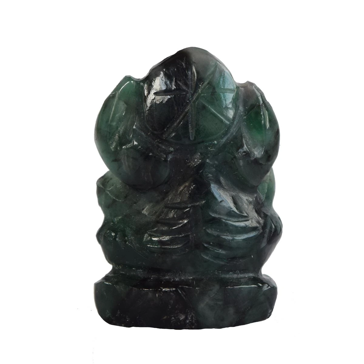 37.20 cts Lord Ganesh God Ganpati Ganesha Real Natural Emerald Idol Murti (SGP41)