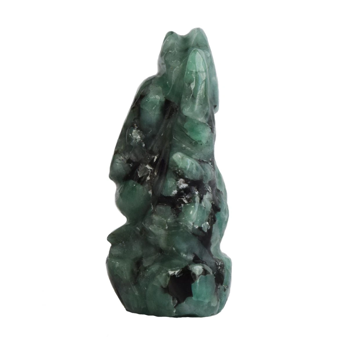 46.23 cts Lord Ganesh God Ganpati Ganesha Real Natural Emerald Idol Murti (SGP43)