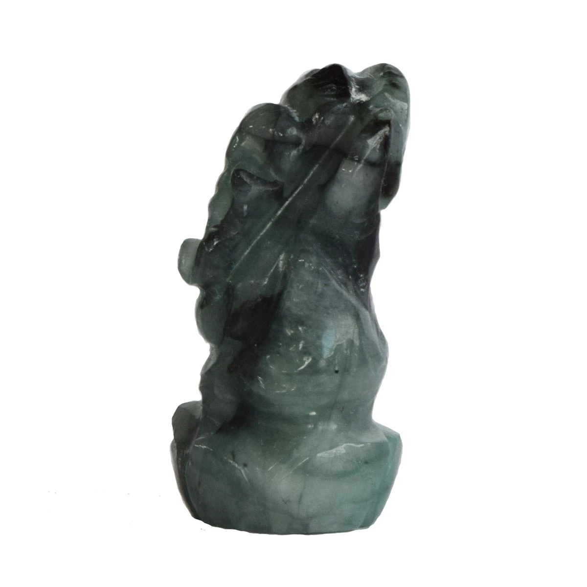 24.41 cts Lord Ganesh God Ganpati Ganesha Real Natural Emerald Idol Murti (SGP44)