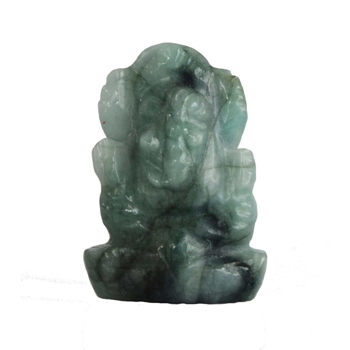 19.59 cts Lord Ganesh God Ganpati Ganesha Real Natural Emerald Idol Murti (SGP45)