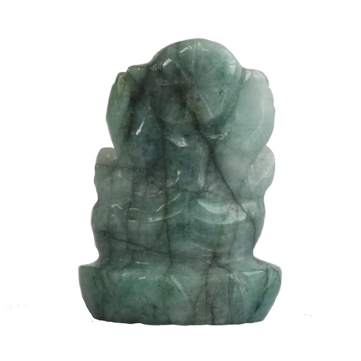 19.59 cts Lord Ganesh God Ganpati Ganesha Real Natural Emerald Idol Murti (SGP45)