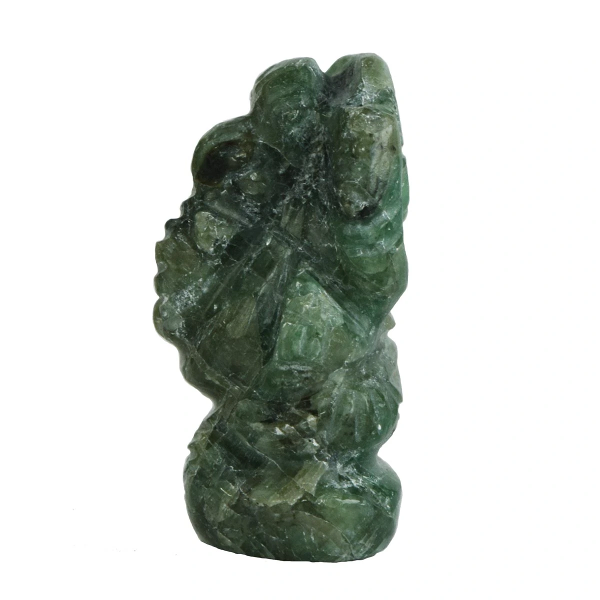 54.06 cts Lord Ganesh God Ganpati Ganesha Real Natural Emerald Idol Murti (SGP48)