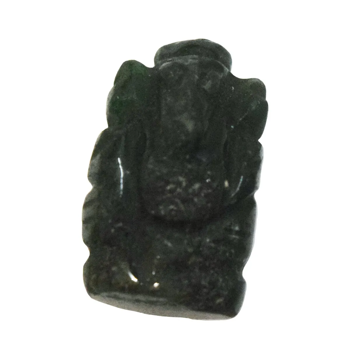 25 cts Lord Ganesh God Ganpati Ganesha Real Natural Jade Idol Murti (SGP55)