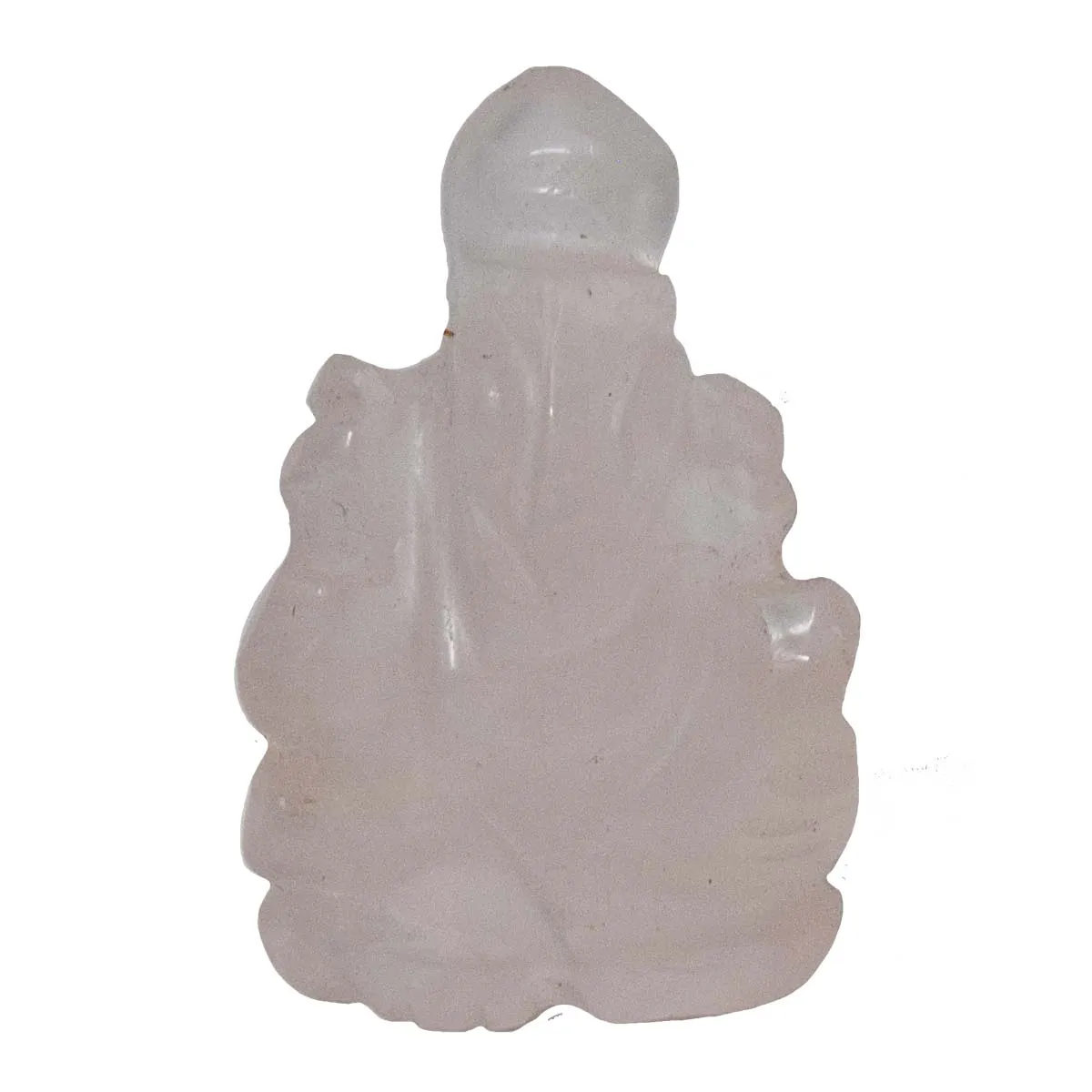 24.16 cts Lord Ganesh God Ganpati Ganesha Real Natural Rose Quartz Idol Murti (SGP57)