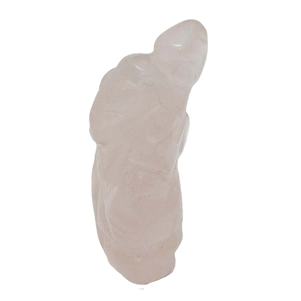 24.16 cts Lord Ganesh God Ganpati Ganesha Real Natural Rose Quartz Idol Murti (SGP57)