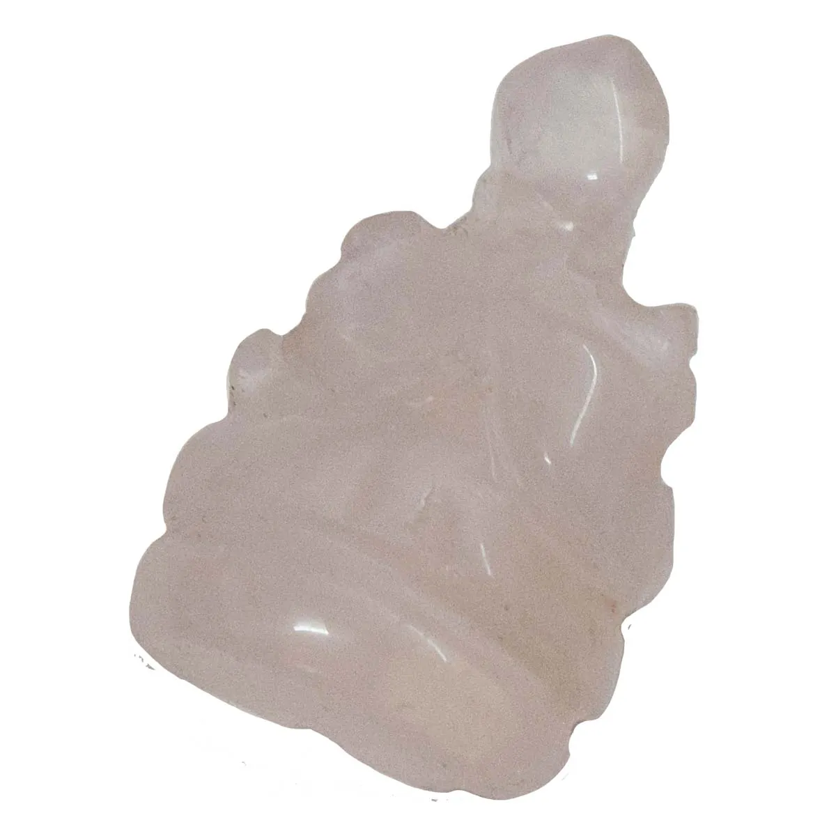 24.16 cts Lord Ganesh God Ganpati Ganesha Real Natural Rose Quartz Idol Murti (SGP57)