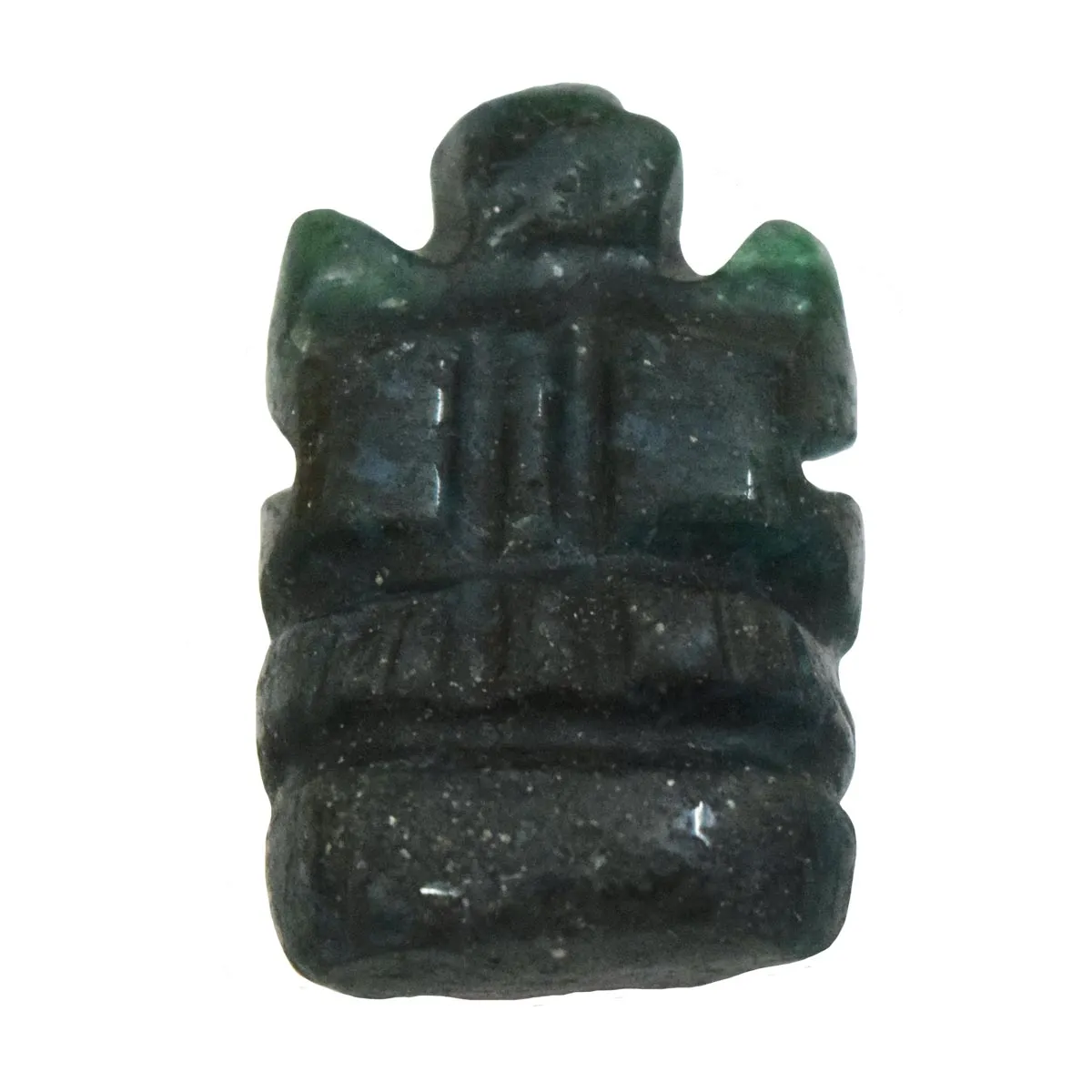 36.74 cts Lord Ganesh God Ganpati Ganesha Real Natural Emerald Idol Murti (SGP58)