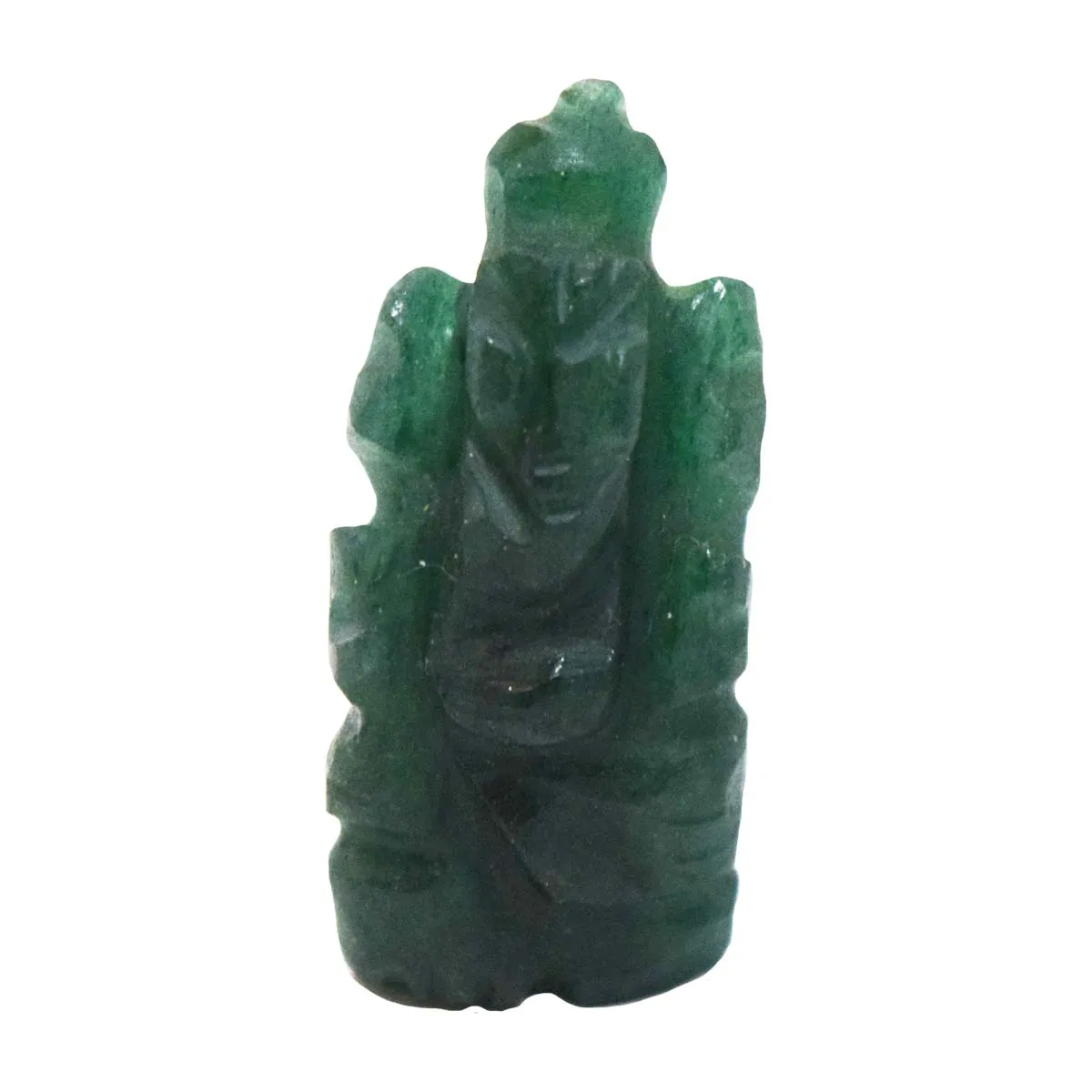 30.69 cts Lord Ganesh God Ganpati Ganesha Real Natural Jade Idol Murti (SGP59)