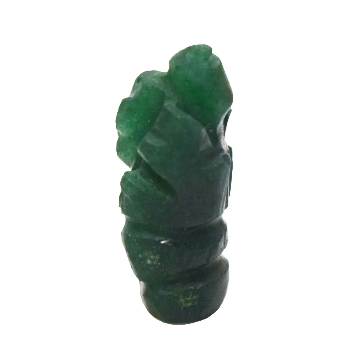 30.69 cts Lord Ganesh God Ganpati Ganesha Real Natural Jade Idol Murti (SGP59)