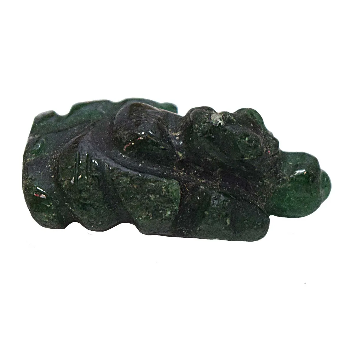 24.75 cts Lord Ganesh God Ganpati Ganesha Real Natural Jade Idol Murti (SGP60)