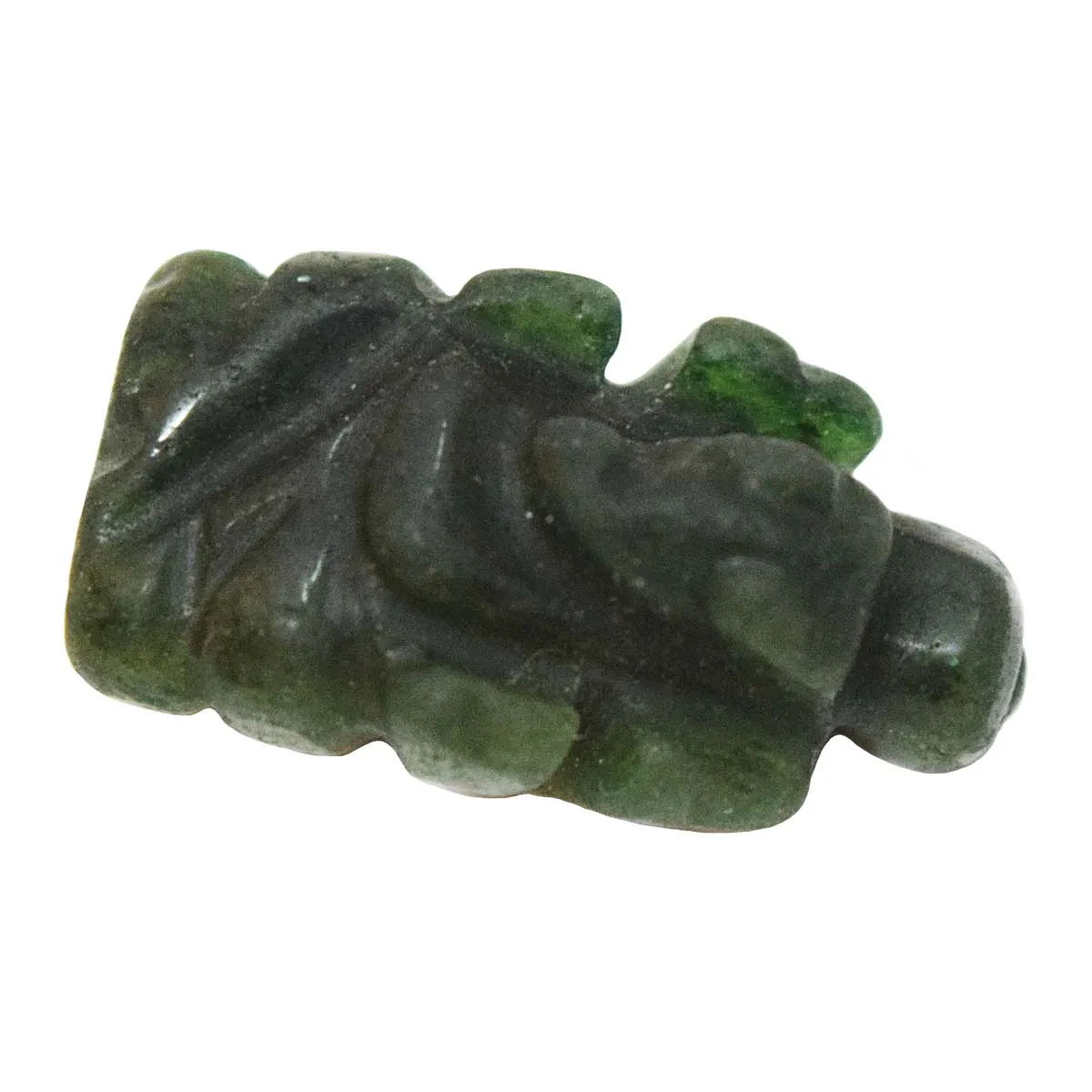 36.60 cts Lord Ganesh God Ganpati Ganesha Real Natural Jade Idol Murti (SGP63)