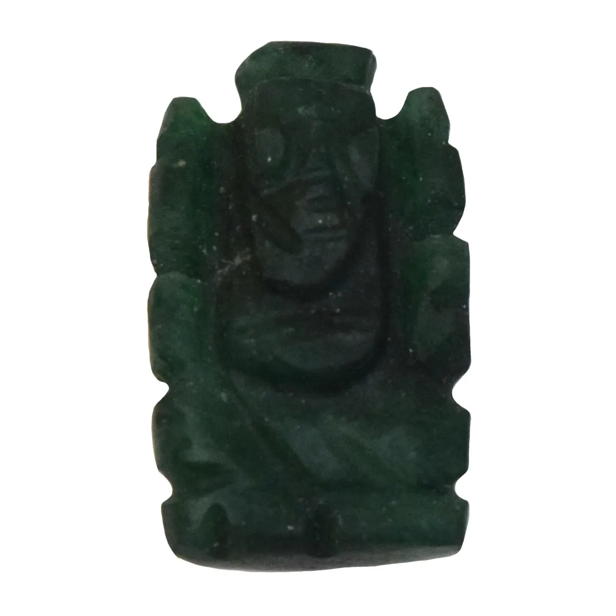35 cts Lord Ganesh God Ganpati Ganesha Real Natural Emerald Idol Murti (SGP64)