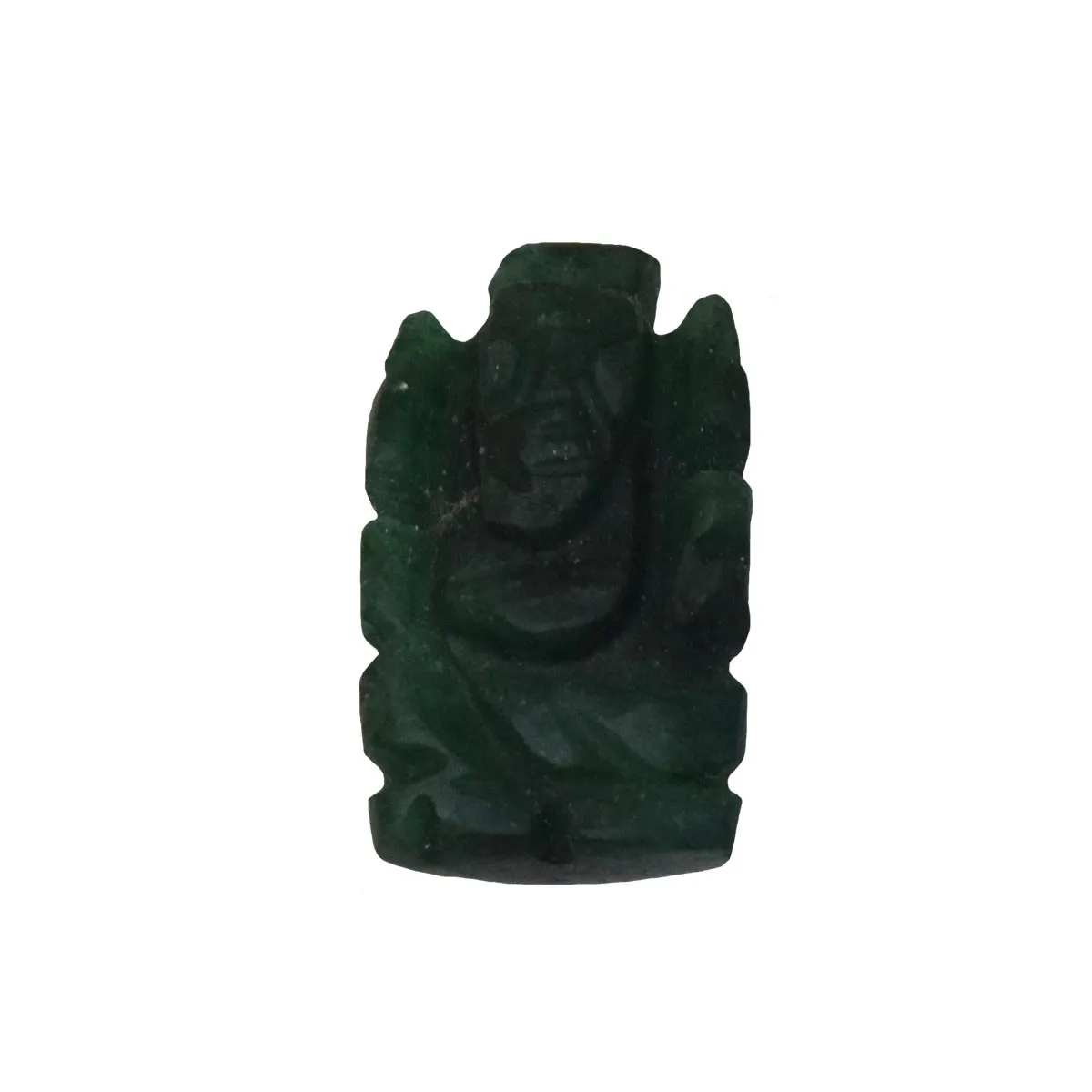 35 cts Lord Ganesh God Ganpati Ganesha Real Natural Emerald Idol Murti (SGP64)