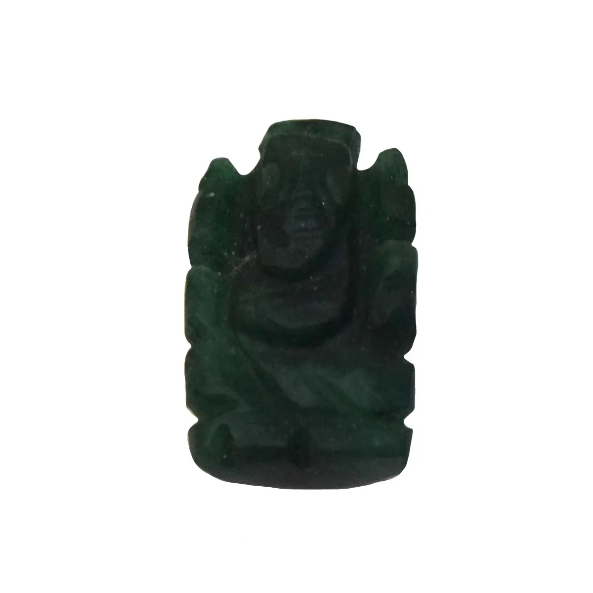 35 cts Lord Ganesh God Ganpati Ganesha Real Natural Emerald Idol Murti (SGP64)