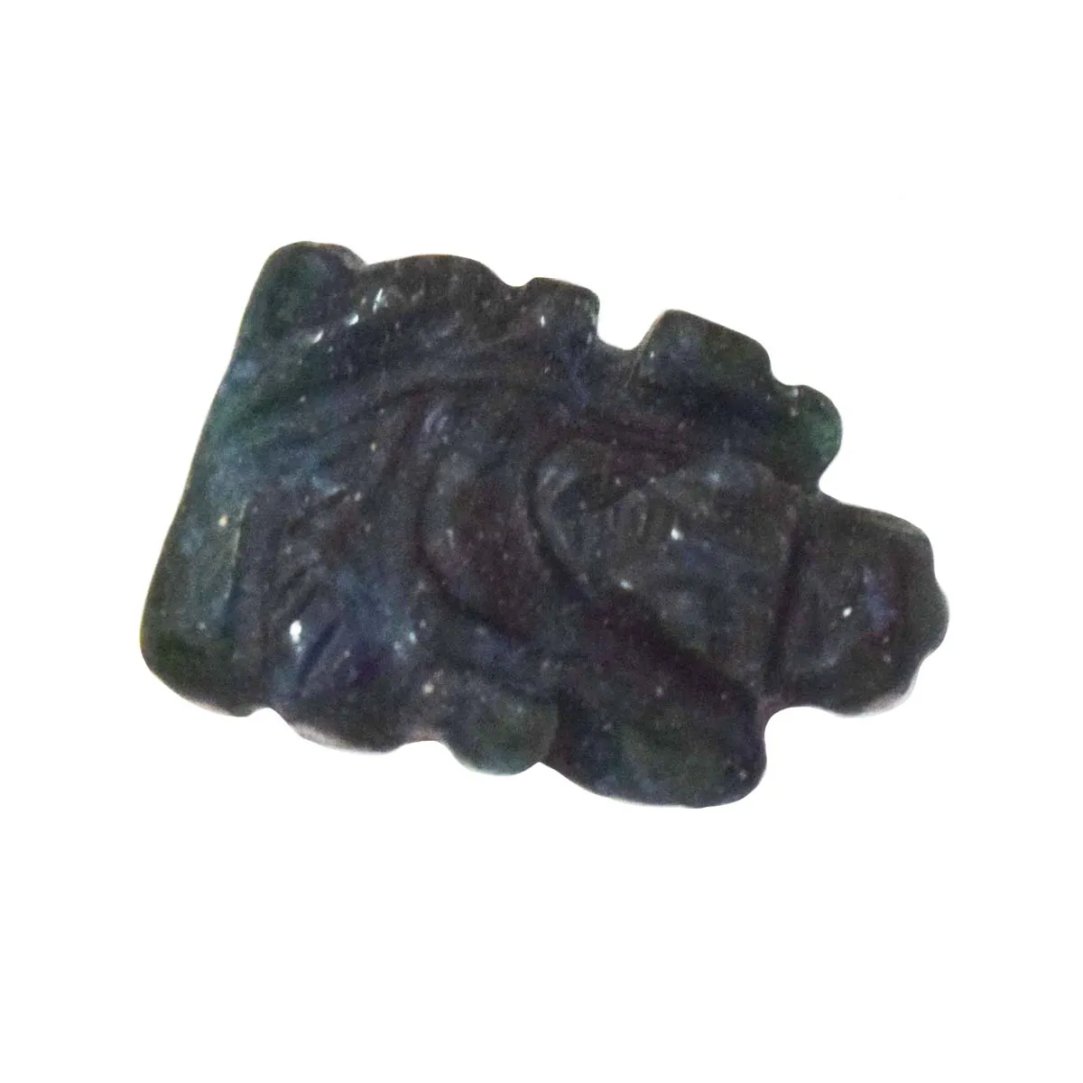 32.67 cts Lord Ganesh God Ganpati Ganesha Real Natural Jade Idol Murti (SGP65)