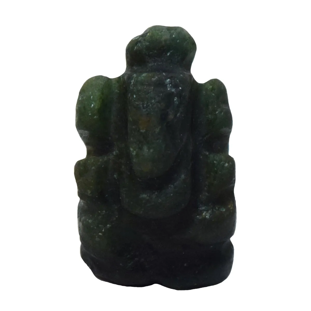 36.25 cts Lord Ganesh God Ganpati Ganesha Real Natural Emerald Idol Murti (SGP66)