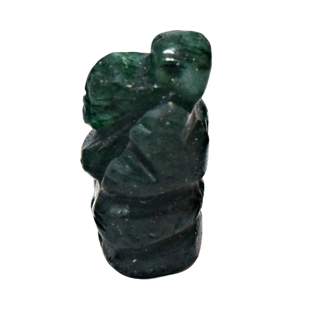 35.70 cts Lord Ganesh God Ganpati Ganesha Real Natural Jade Idol Murti (SGP67)
