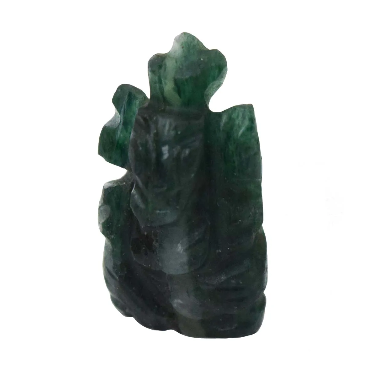 36.27 cts Lord Ganesh God Ganpati Ganesha Real Natural Jade Idol Murti (SGP68)