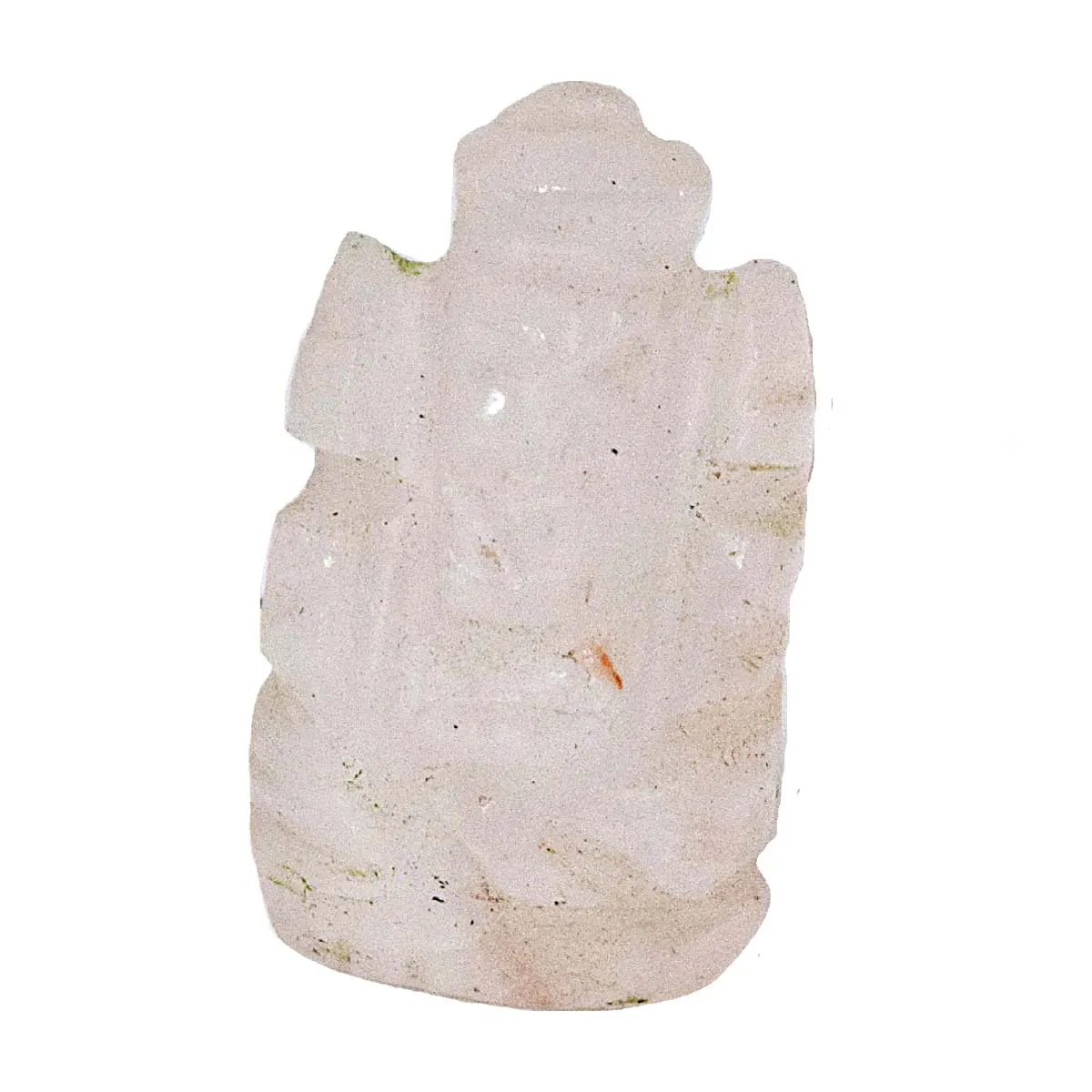 34.56 cts Lord Ganesh God Ganpati Ganesha Real Natural Rose Quartz Idol Murti (SGP70)