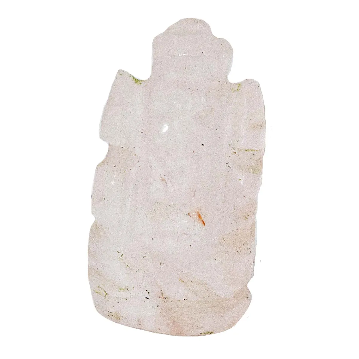 34.56 cts Lord Ganesh God Ganpati Ganesha Real Natural Rose Quartz Idol Murti (SGP70)