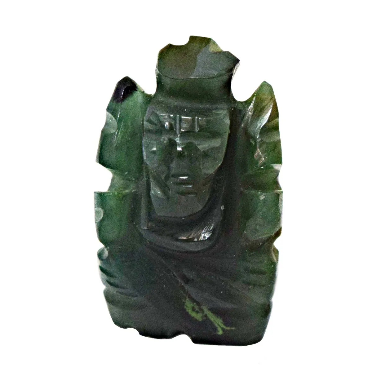 35.33 cts Lord Ganesh God Ganpati Ganesha Real Natural Jade Idol Murti (SGP71)