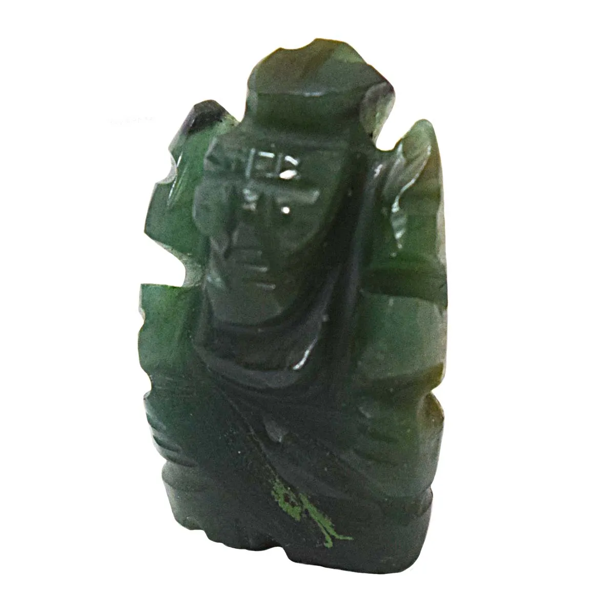35.33 cts Lord Ganesh God Ganpati Ganesha Real Natural Jade Idol Murti (SGP71)