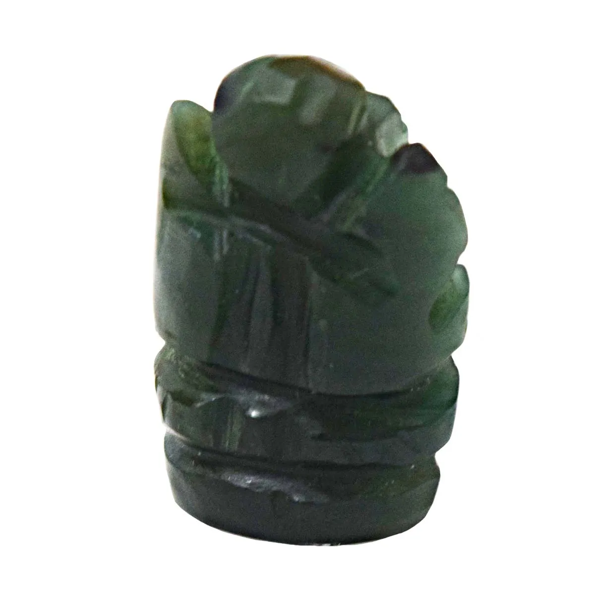 35.33 cts Lord Ganesh God Ganpati Ganesha Real Natural Jade Idol Murti (SGP71)