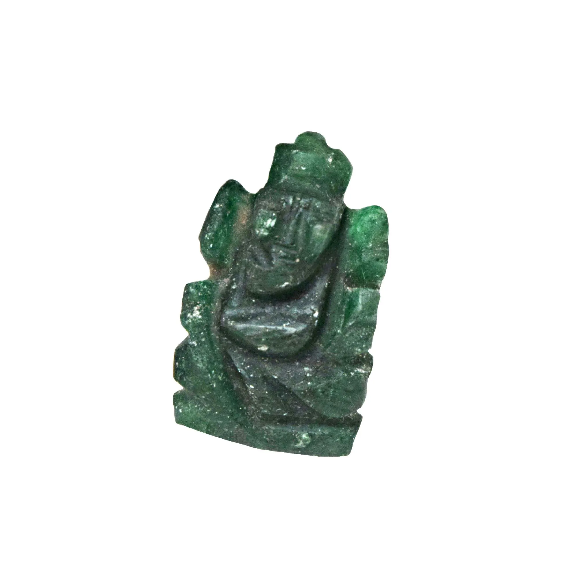 31.04 cts Lord Ganesh God Ganpati Ganesha Real Natural Jade Idol Murti (SGP76)