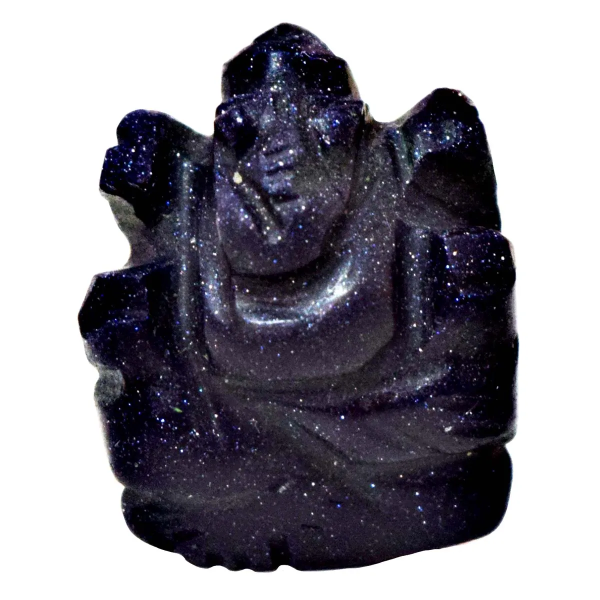 34.72 cts Lord Ganesh God Ganpati Ganesha Real Natural Sun Sitara Idol Murti (SGP84)