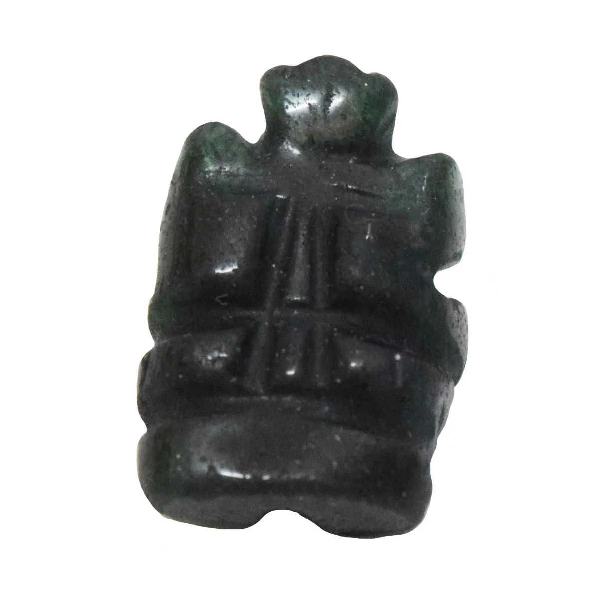 37.25 cts Lord Ganesh God Ganpati Ganesha Real Natural Emerald Idol Murti (SGP85)