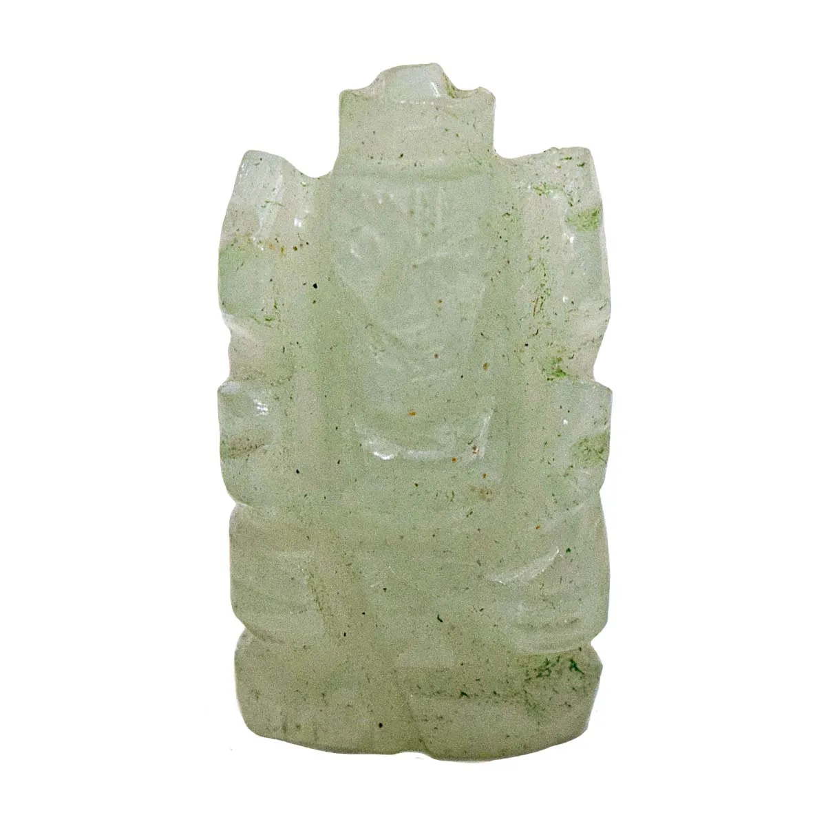 37.37 cts Lord Ganesh God Ganpati Ganesha Real Natural Jade Idol Murti (SGP87)