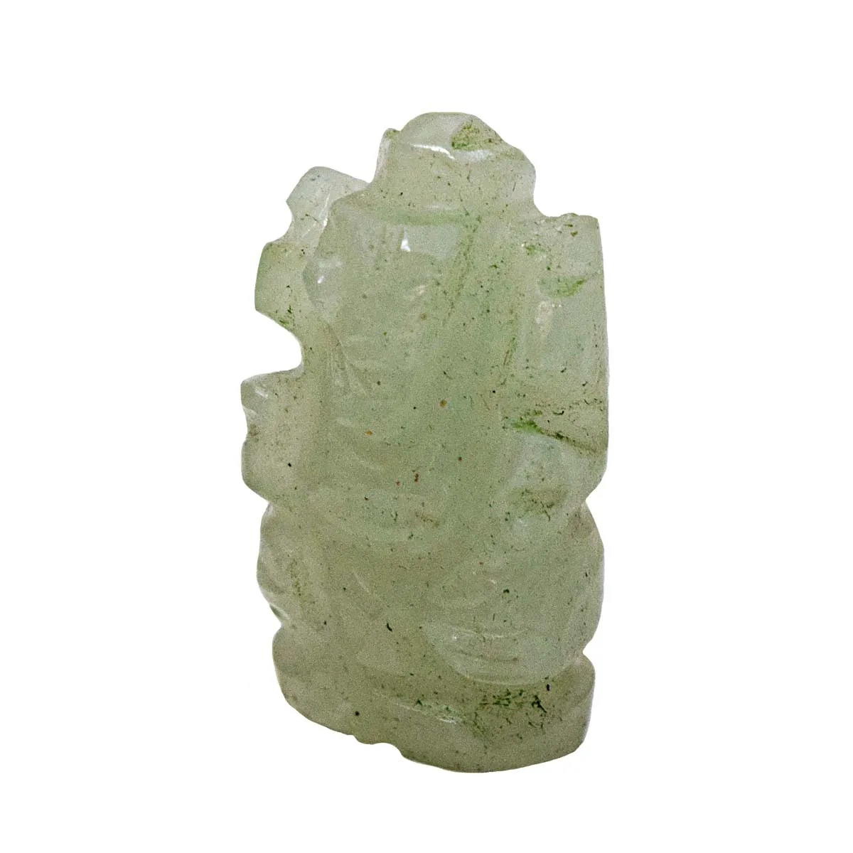 37.37 cts Lord Ganesh God Ganpati Ganesha Real Natural Jade Idol Murti (SGP87)