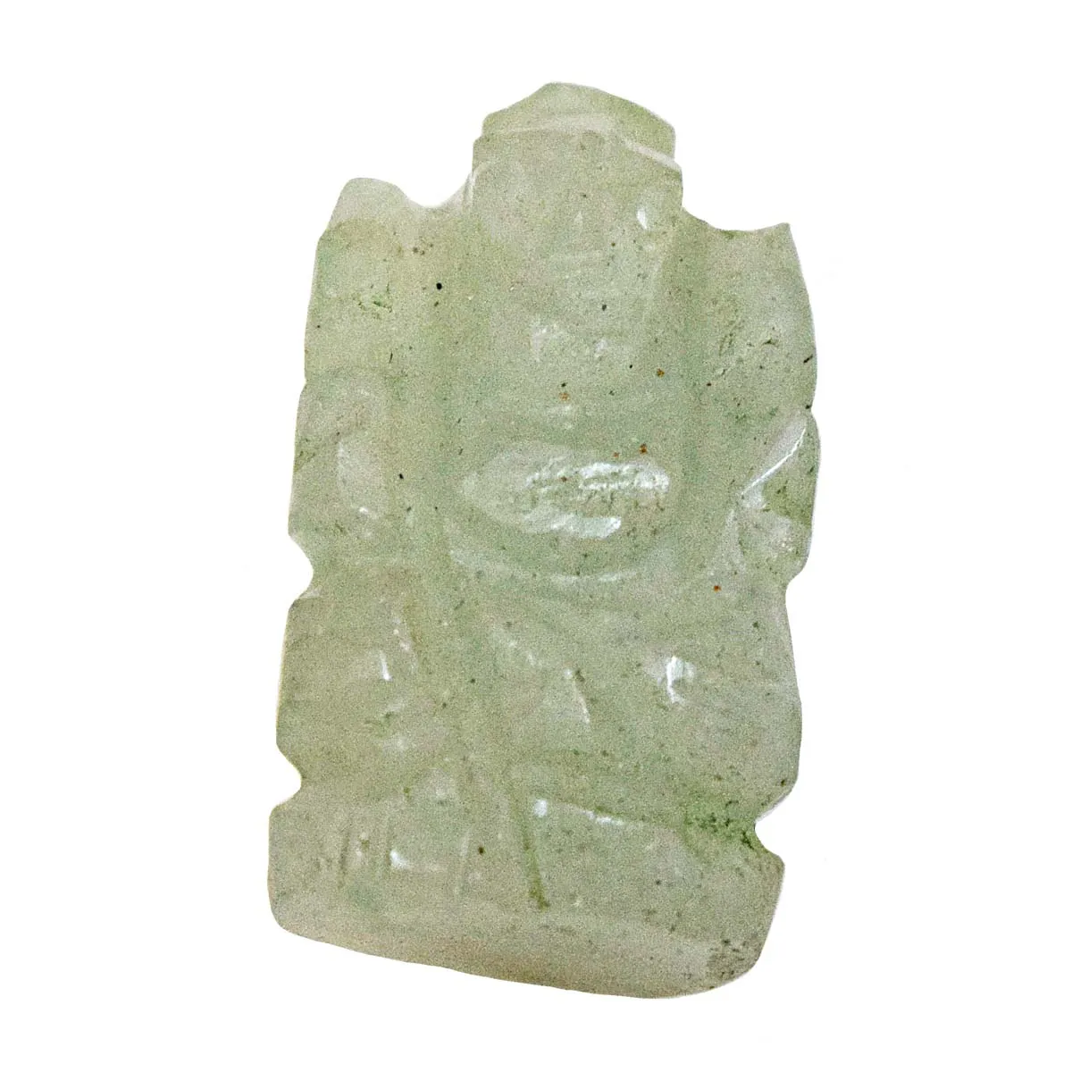 37.37 cts Lord Ganesh God Ganpati Ganesha Real Natural Jade Idol Murti (SGP87)