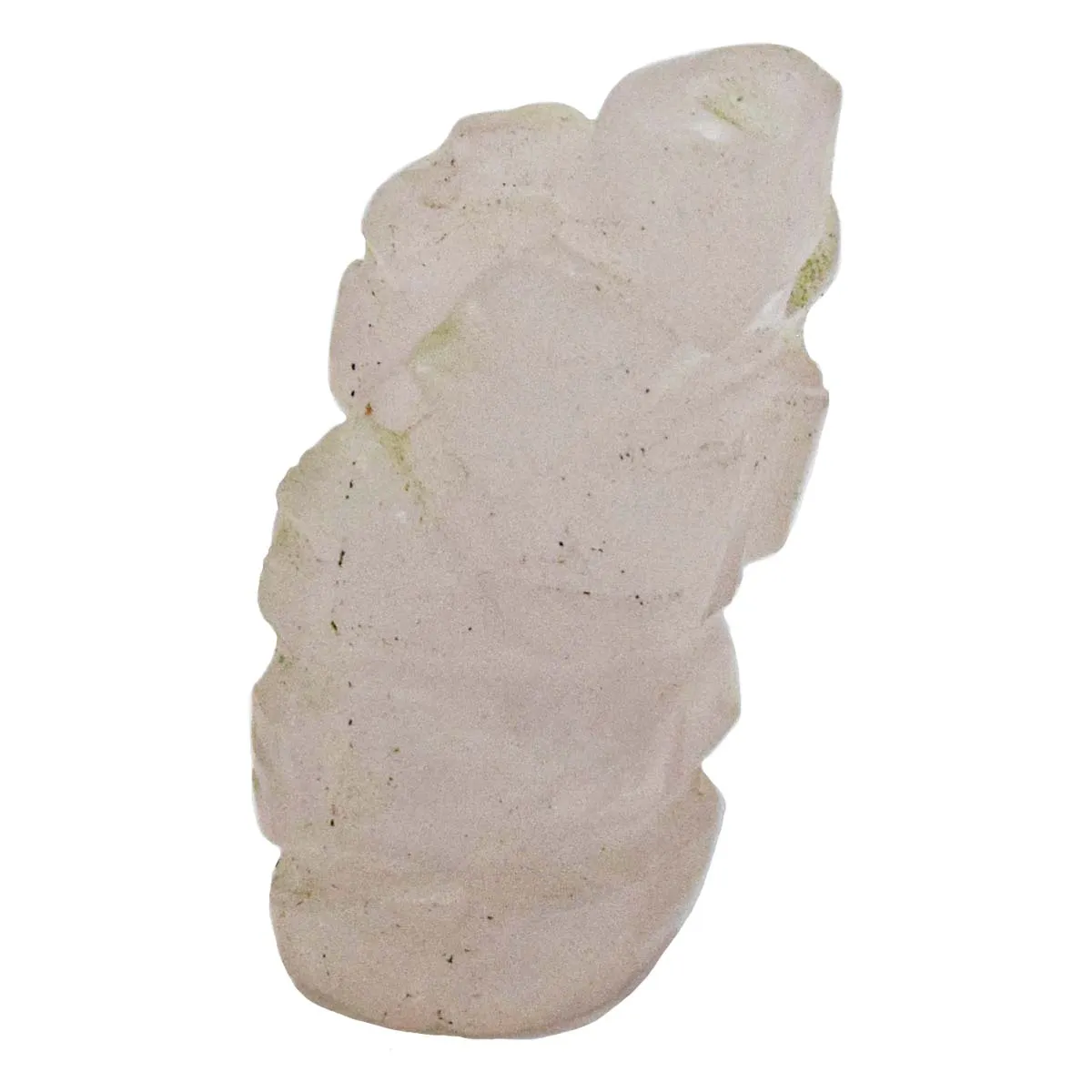 34.12 cts Lord Ganesh God Ganpati Ganesha Real Natural Rose Quartz Idol Murti (SGP88)