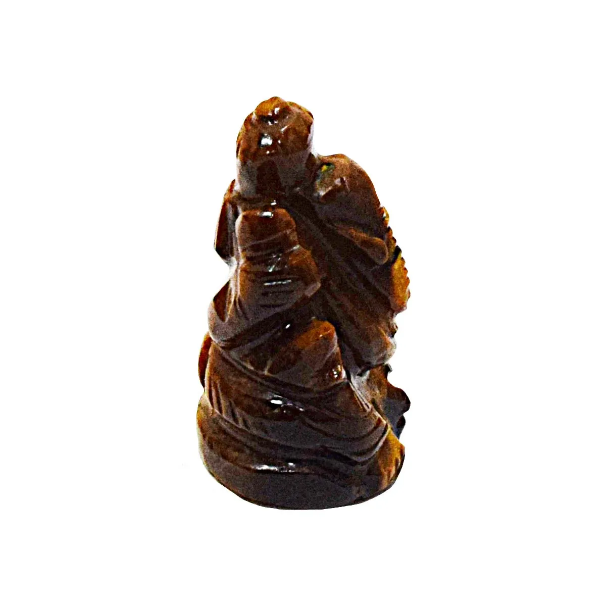 42.13 cts Lord Ganesh God Ganpati Ganesha Real Natural Tiger Eye Idol Murti (SGP94)