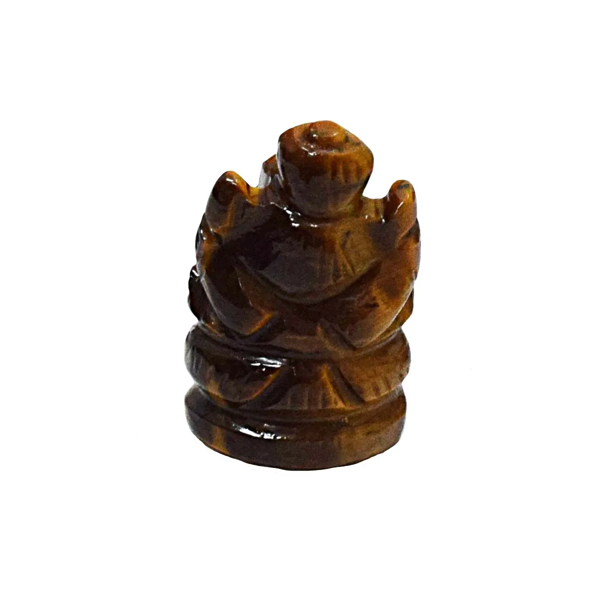 42.13 cts Lord Ganesh God Ganpati Ganesha Real Natural Tiger Eye Idol Murti (SGP94)