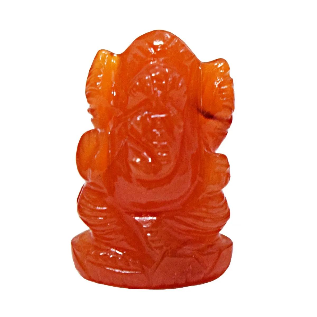 54.34 cts Lord Ganesh God Ganpati Ganesha Real Natural Corolin Idol Murti (SGP98)