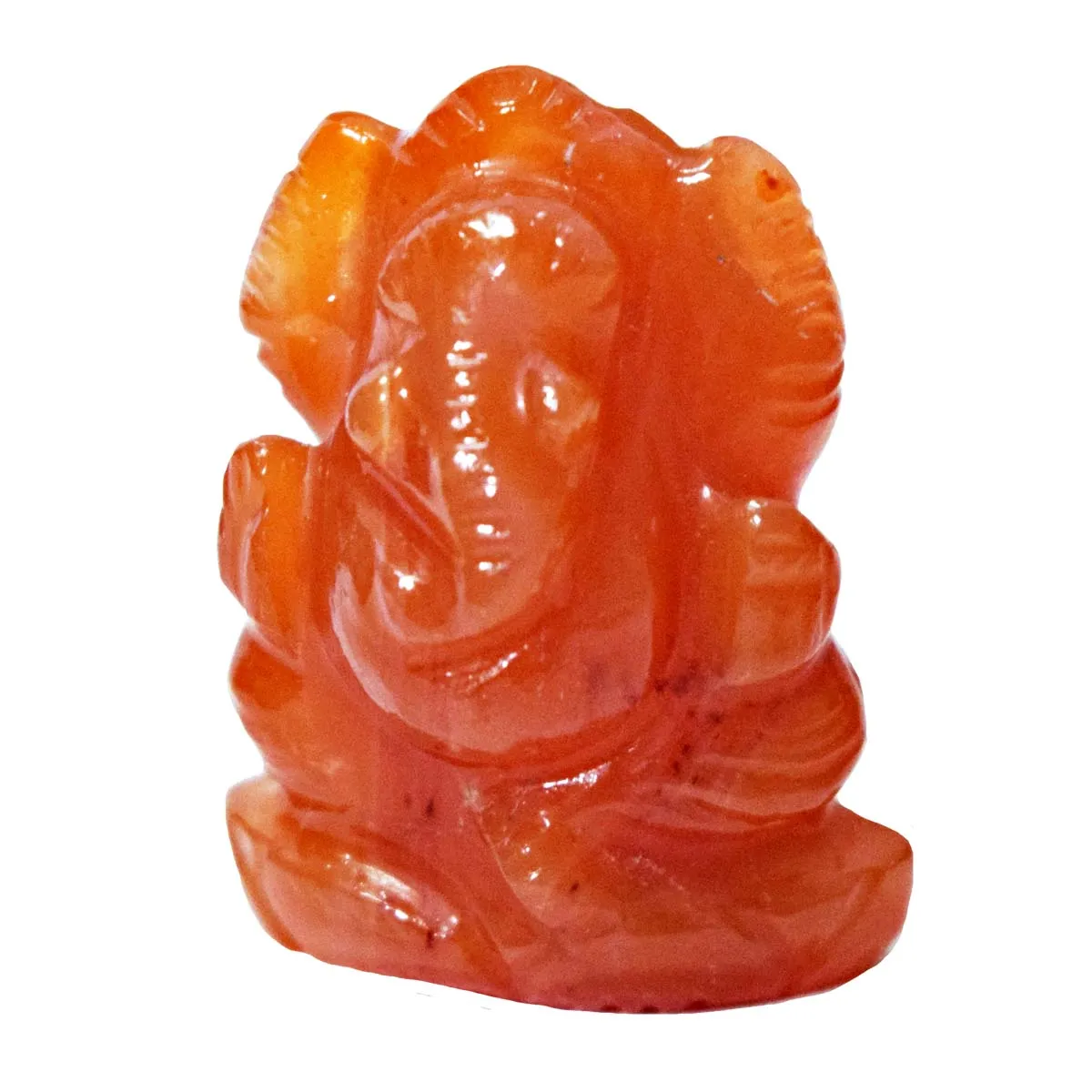 55.96 cts Lord Ganesh God Ganpati Ganesha Real Natural Corolin Idol Murti (SGP99)