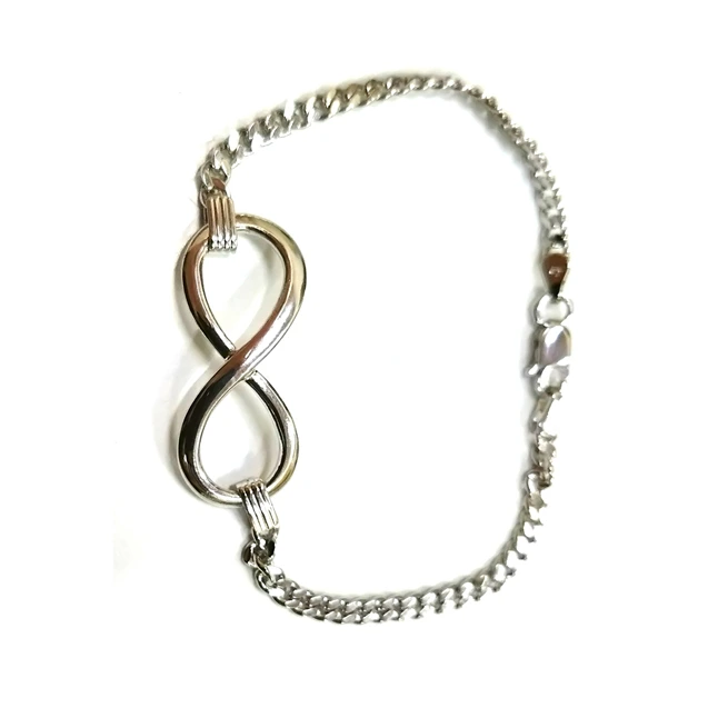 Infinity Sterling Silver Charm Bracelet for Girls (SLBR9)