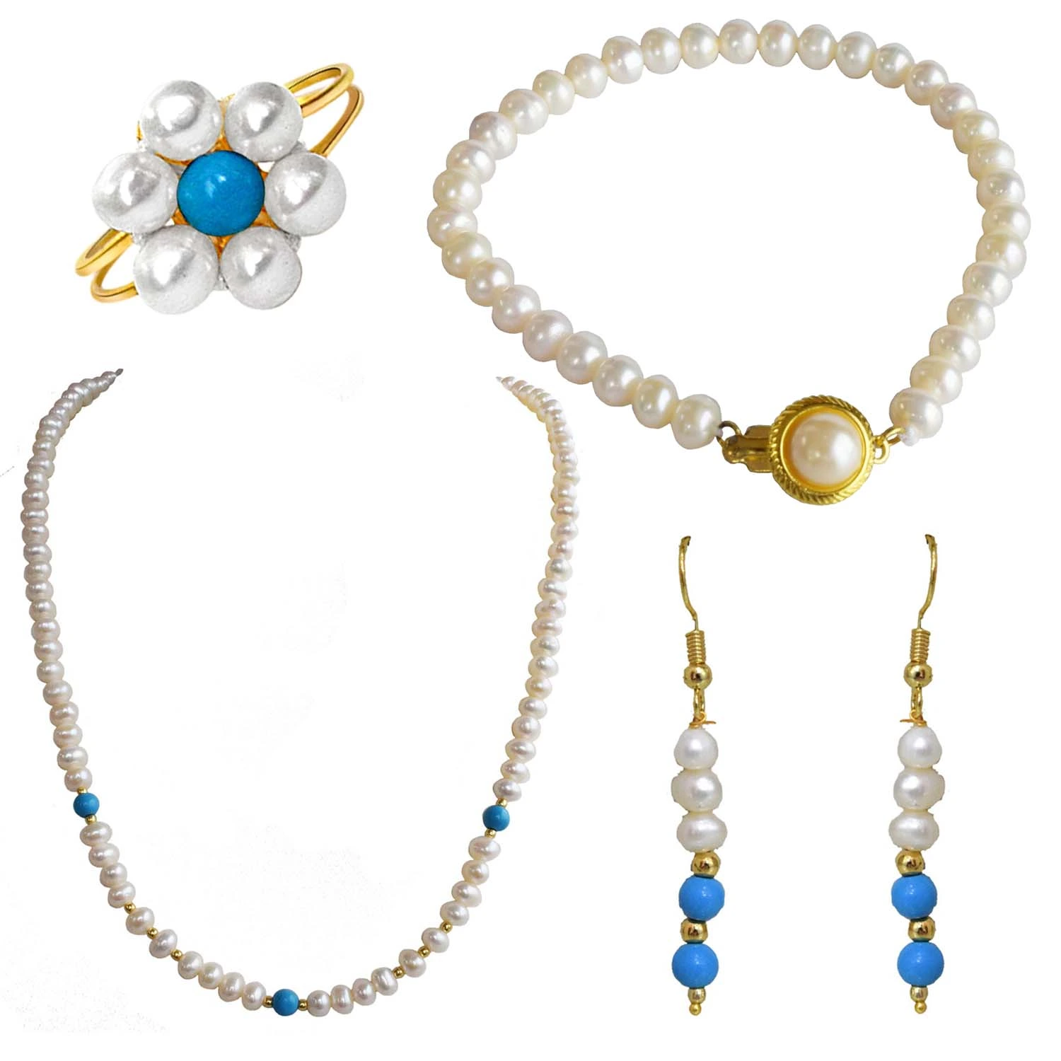 Embrace Timeless Elegance: Discover the Enchanting Allure of Our Exquisite Pearl and Turquoise Jewelry Collection