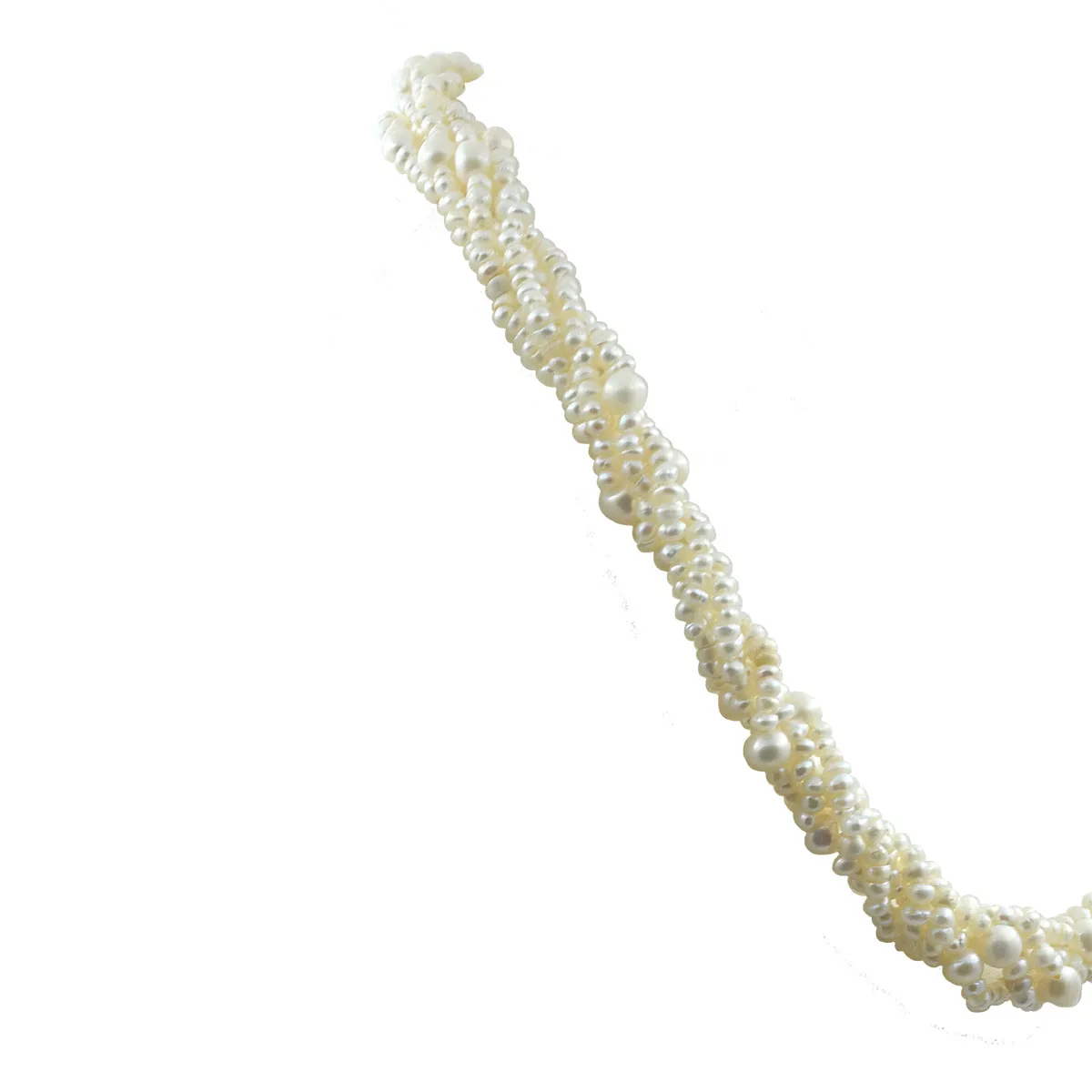 Unlock Your Inner Diva with the Twisted Freshwater Pearl Choker Necklace (SN1053)