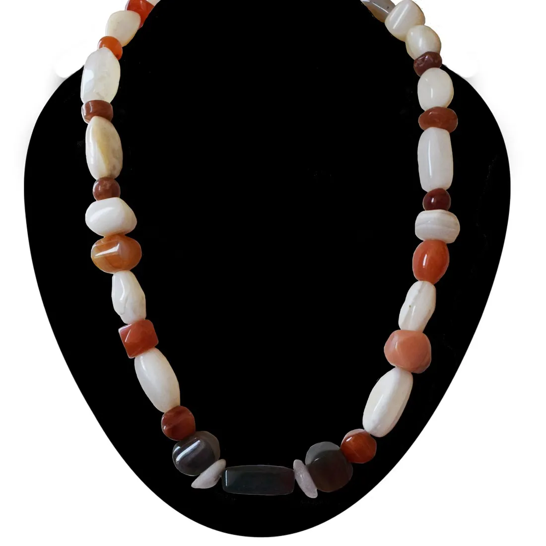 Colourful Agate Stone Single Line Necklace for Women (SN1060)
