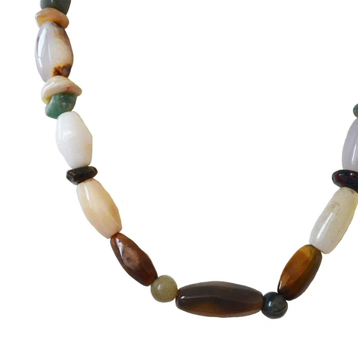 Radiate with Beauty: The Multicolored Agate Stone Necklace (SN1064)
