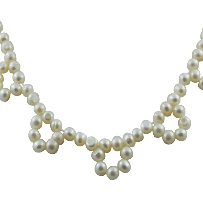 Real Freshwater Pearl Necklace for Women (SN1069)