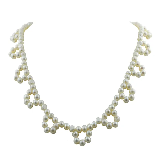 Real Freshwater Pearl Necklace for Women (SN1069)