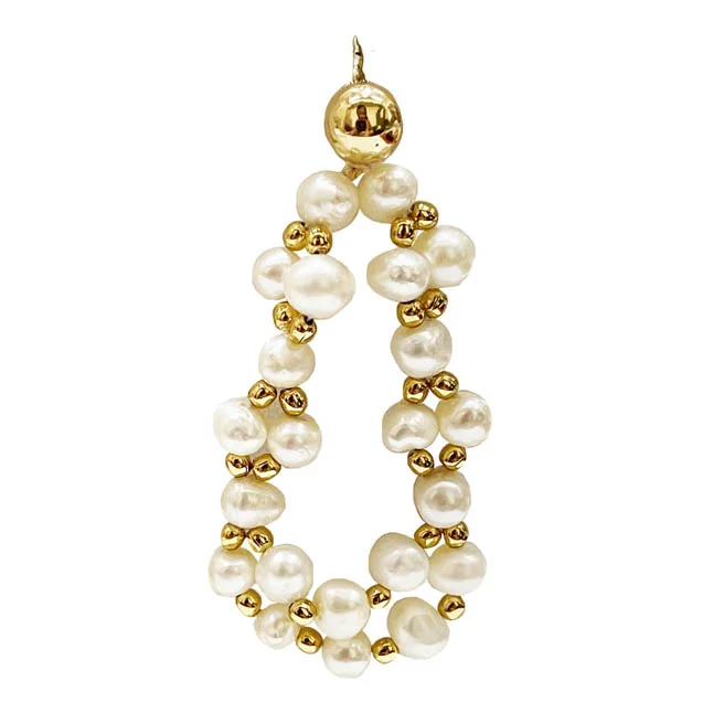 Elegance in Every Detail: Real Freshwater Pearl Earrings