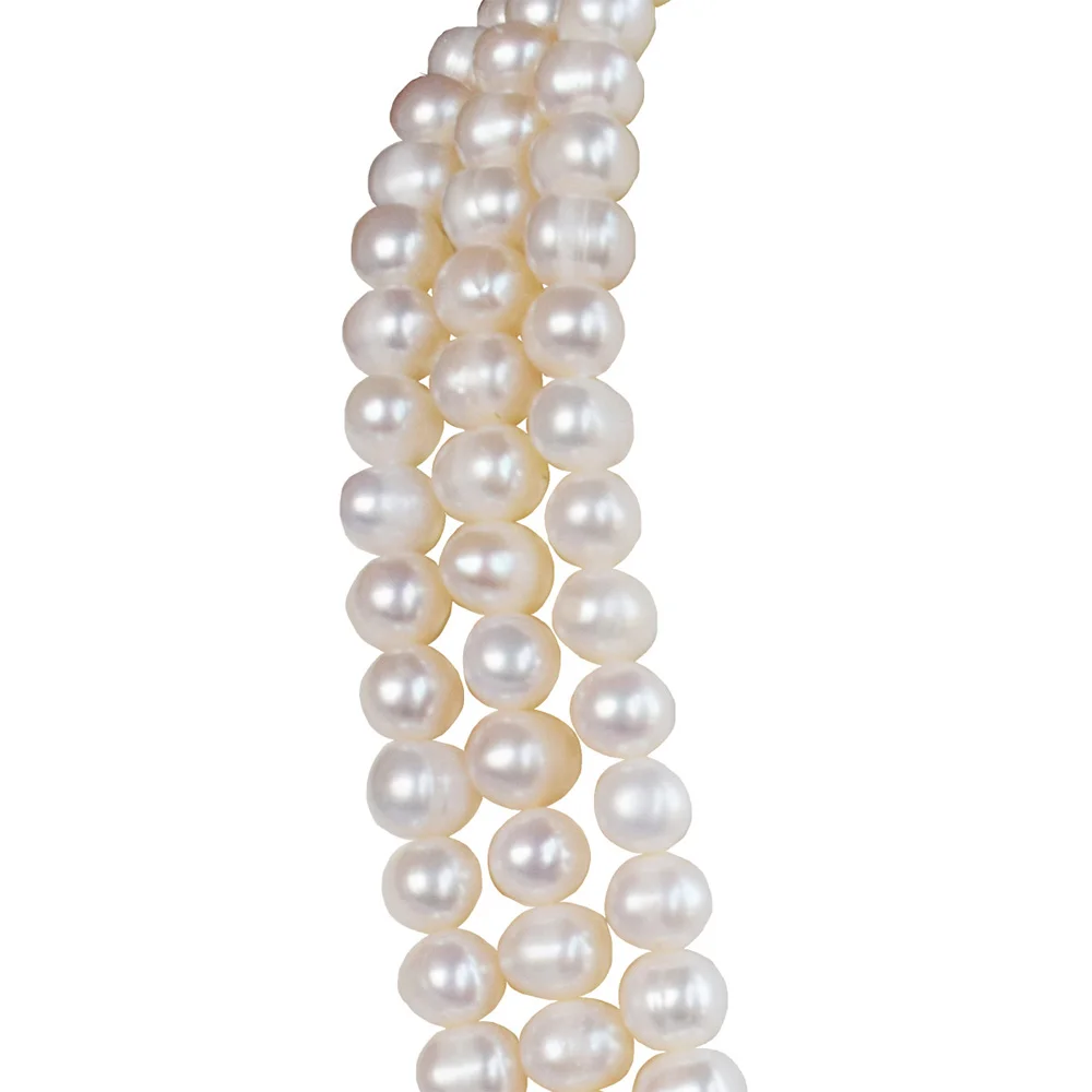 Triple-Layer Freshwater Pearl Necklace (SN1114)