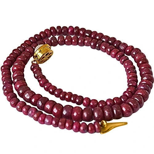 Stunning Surprise - Single Line Real Ruby Beads Necklace for Women (SN115)